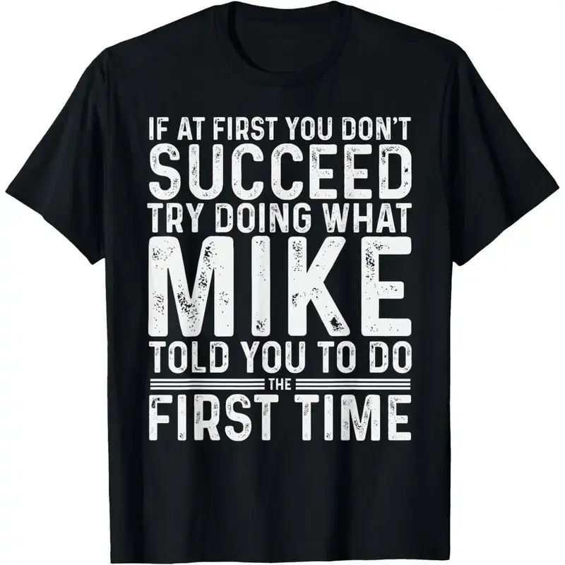 Men's Plus Size Classic T-Shirt with Funny Slogan Print, Casual Round Neck Tops in Breathable 100% Cotton Fabric, Tshirt, Comfy
