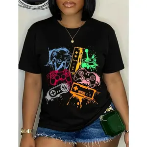 100% Cotton Unisex Video Game Console Controllers Retro 80's 90's Arcade Gamer T-Shirt