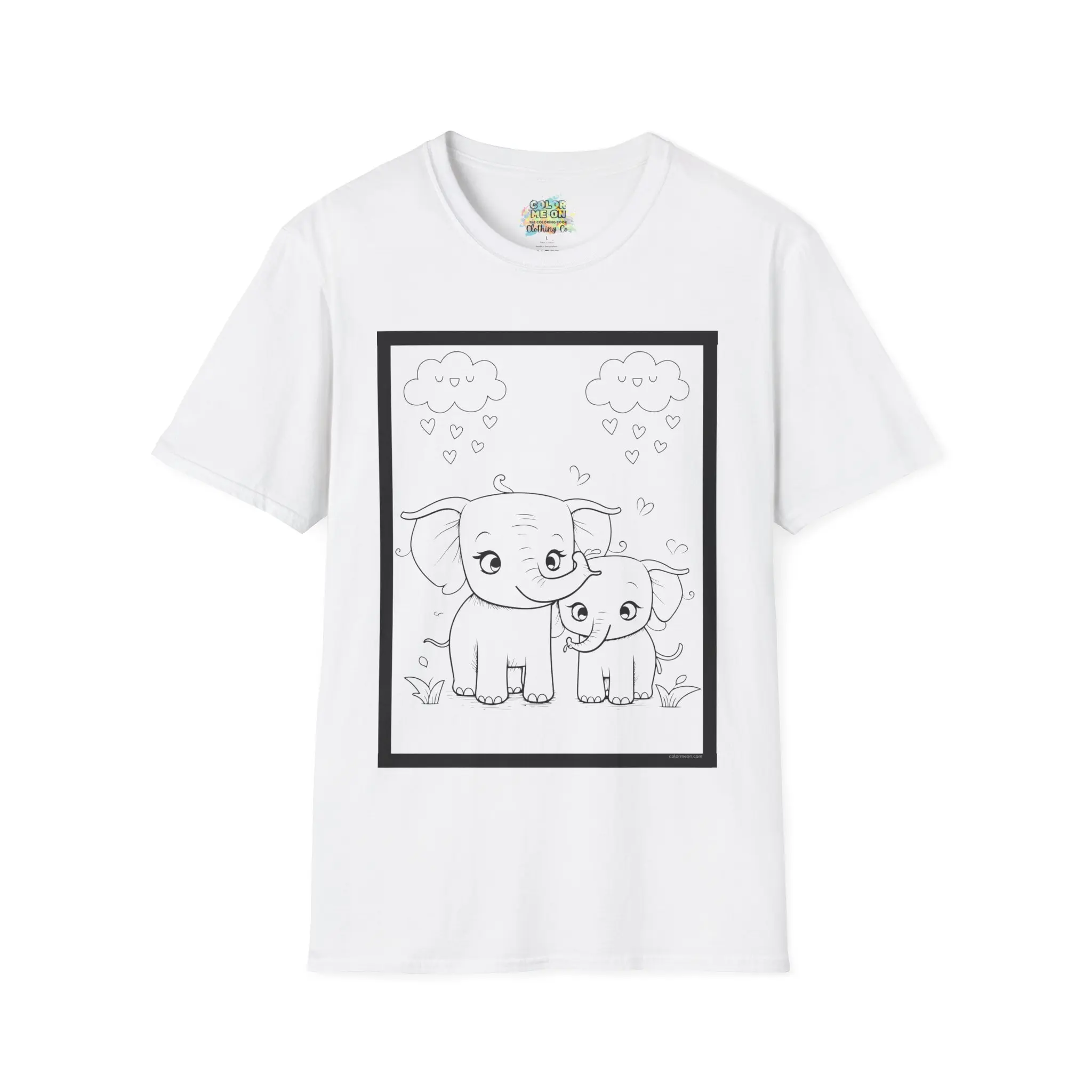 DIY Color-In T-Shirt | 'Mama & Baby El'