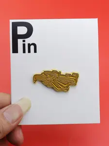 Aztec Eagle Brooch Enamel Pin Retro Mexico Metal Style Clip Gold Color Geometric Winged Warrior Symbol Vintage Badge Hat Clip Trendy Baseball Cap Accessories Backpack Baseball Cap Pin Badge Party Jewelry Gift For Friends