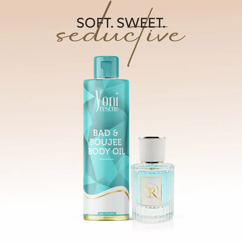 Bad & Boujee 2 pc Set - Body Oil + Eu De Parfum loud  perfume Fragrance Vanilla