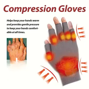 Joint Compression Gloves for Fingers, Wrists, and Thumbs – Open-Finger Design Protects Joints; Nylon Material Doesn’t Deform, Comfortable to Use, Easy to Clean, Saves a Lot of Time