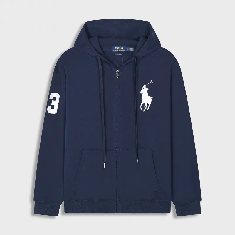 Zipper Hidden Blue White Big Horse