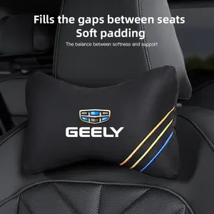 Car Headrest Neck Support Seat Lumbar Cushion Neck Pillow For Geely Atlas Coolray Emgrand X7 GT Tugella Preface Jingang ICON Boyue X6 X3 GS GL S1 X1 Okavango RADAR Jiaji GC9