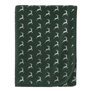 Kickee pants Mountain View Reindeer Swaddling Blanket