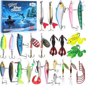 Fishing Advent Calendar for Adult 2025 Fishing Lure Advent Calendar 24 Days Christmas Countdown Calendars Tackle Lures Gifts For Men