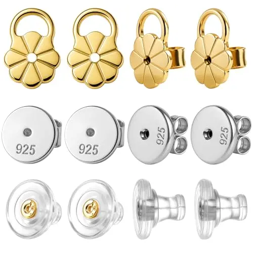 silver+gold earr lifter