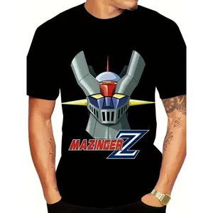 Anime Robot Warrior Tee – Retro Mecha Power Vibes🤖⚡| Soft Lightweight Breathable Cotton T-Shirt| TikTok Trending Graphic Streetwear| Unisex Casual Fit for Anime & Streetwear Fans