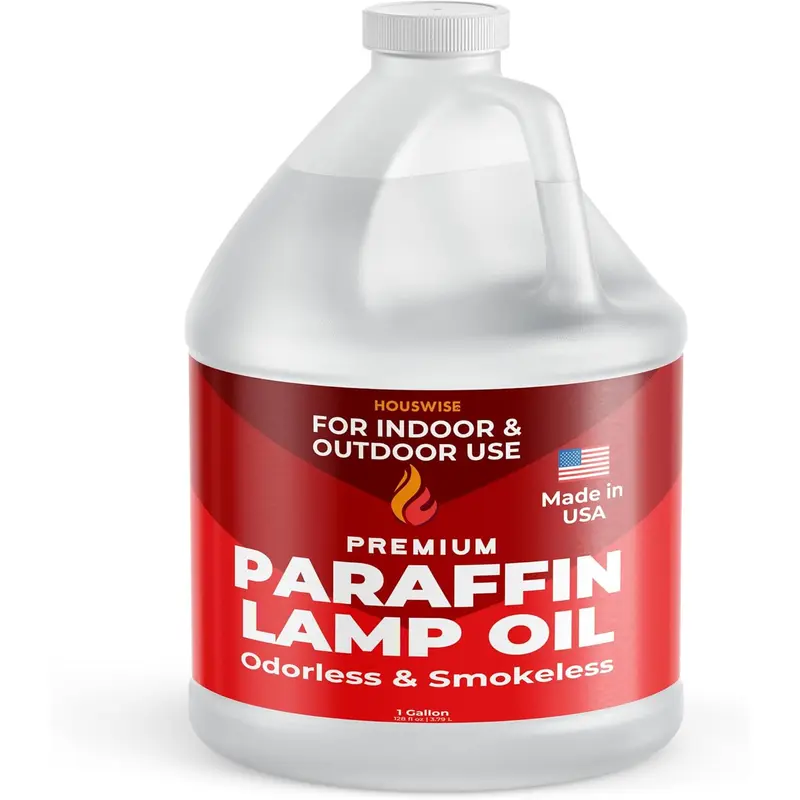 Premium Liquid Paraffin Lamp Oil for Indoor Use 1 Gallon - Indoor Smokeless Odorless Paraffin Oil Fuel for Lamps, Lantern, Candle