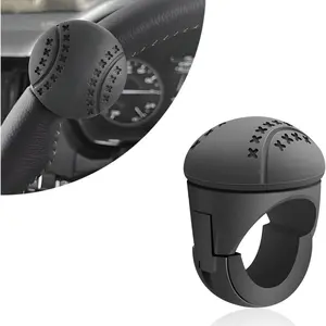 Steering Wheel Spinner Knob,Car Steering Wheel Booster Ball,360°Rotatable,Non-Slip Silicone Grip,for Car,Truck,Boat,Mower,Tractor,Forklift