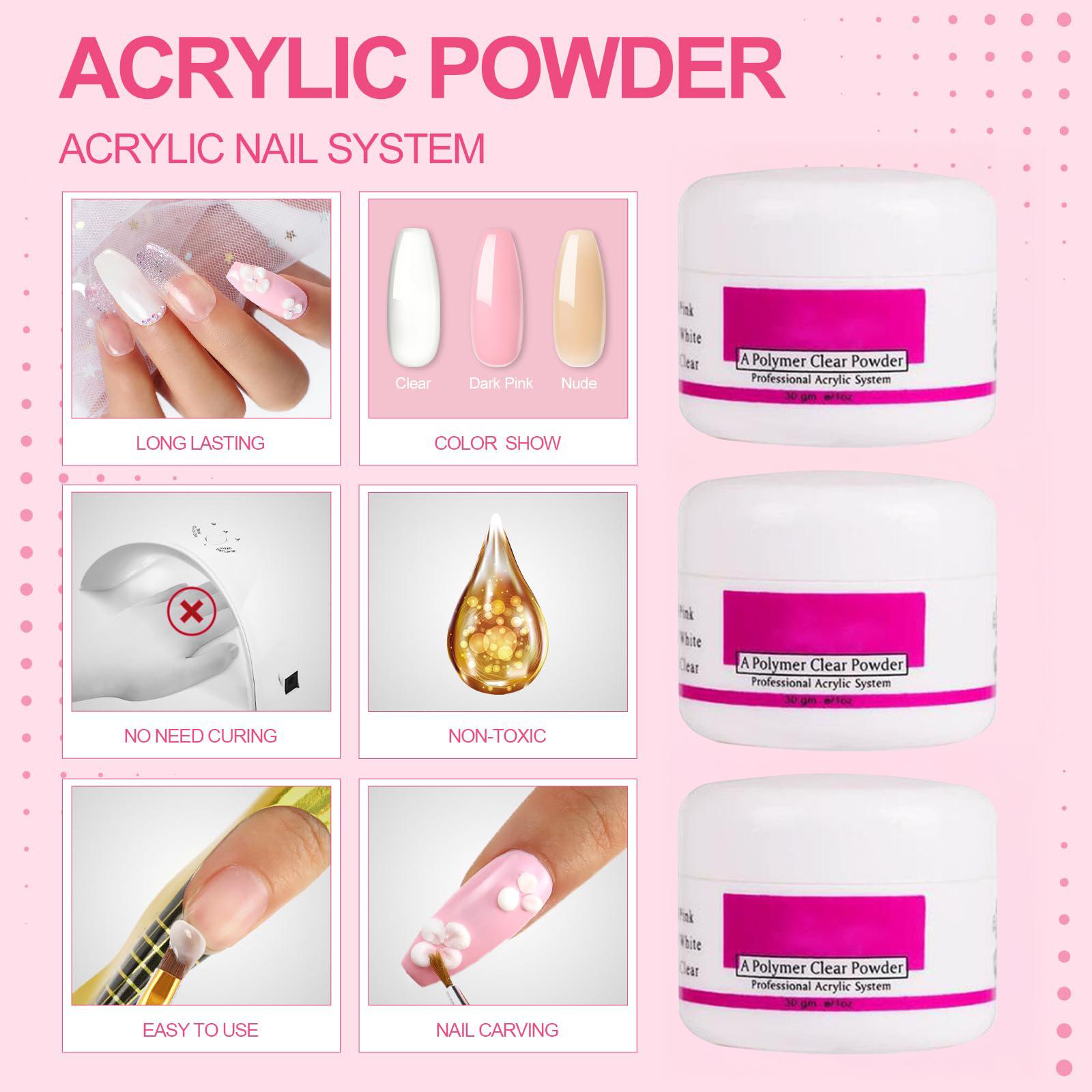 Acrylic Nail Kit for Beginners Professional Nails Kit with Drill and U V Light Glitter Powder Decorations Rhinstones DIY Gifts Acrylic Nail Kit for Beginners Professional Nails Kit with Drill and U V Light Glitter Powder Decorations Rhinstones DIY Gifts
