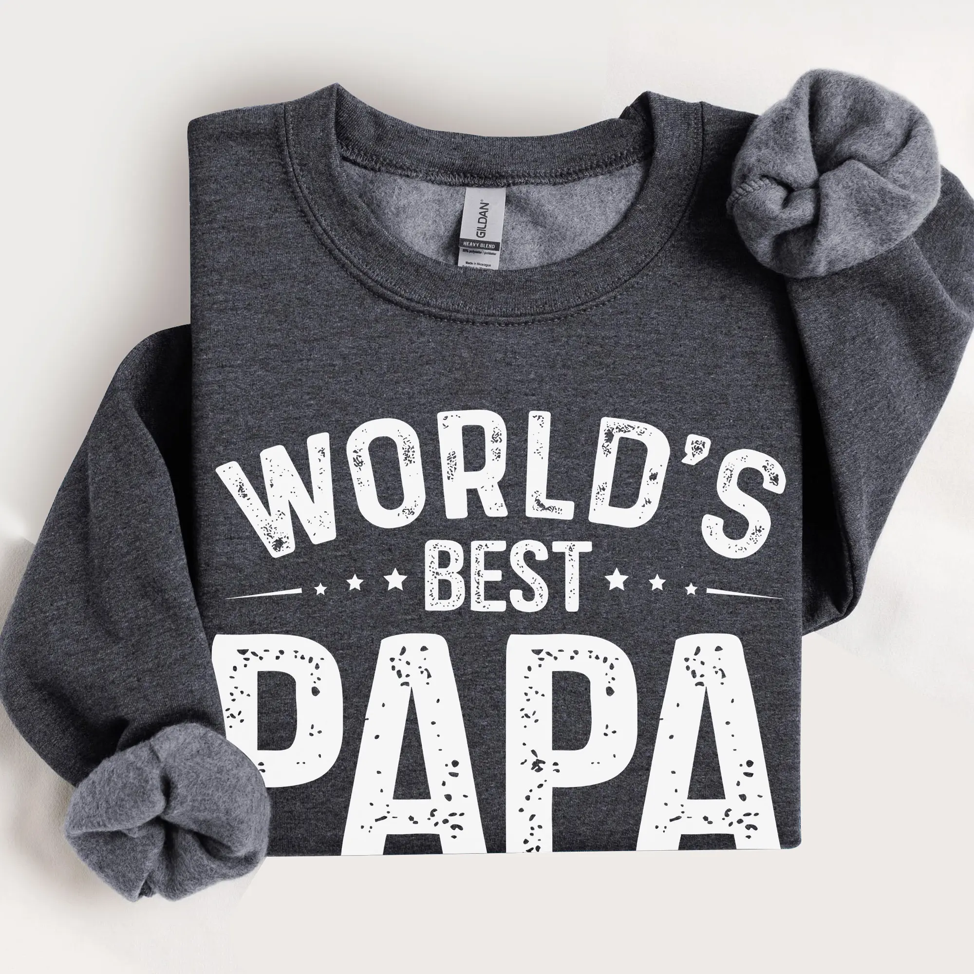 World's Best Papa Sweatshirt, Gift for Dad, Funny Papa Tee, Grandpa Birthday Shirt for Him