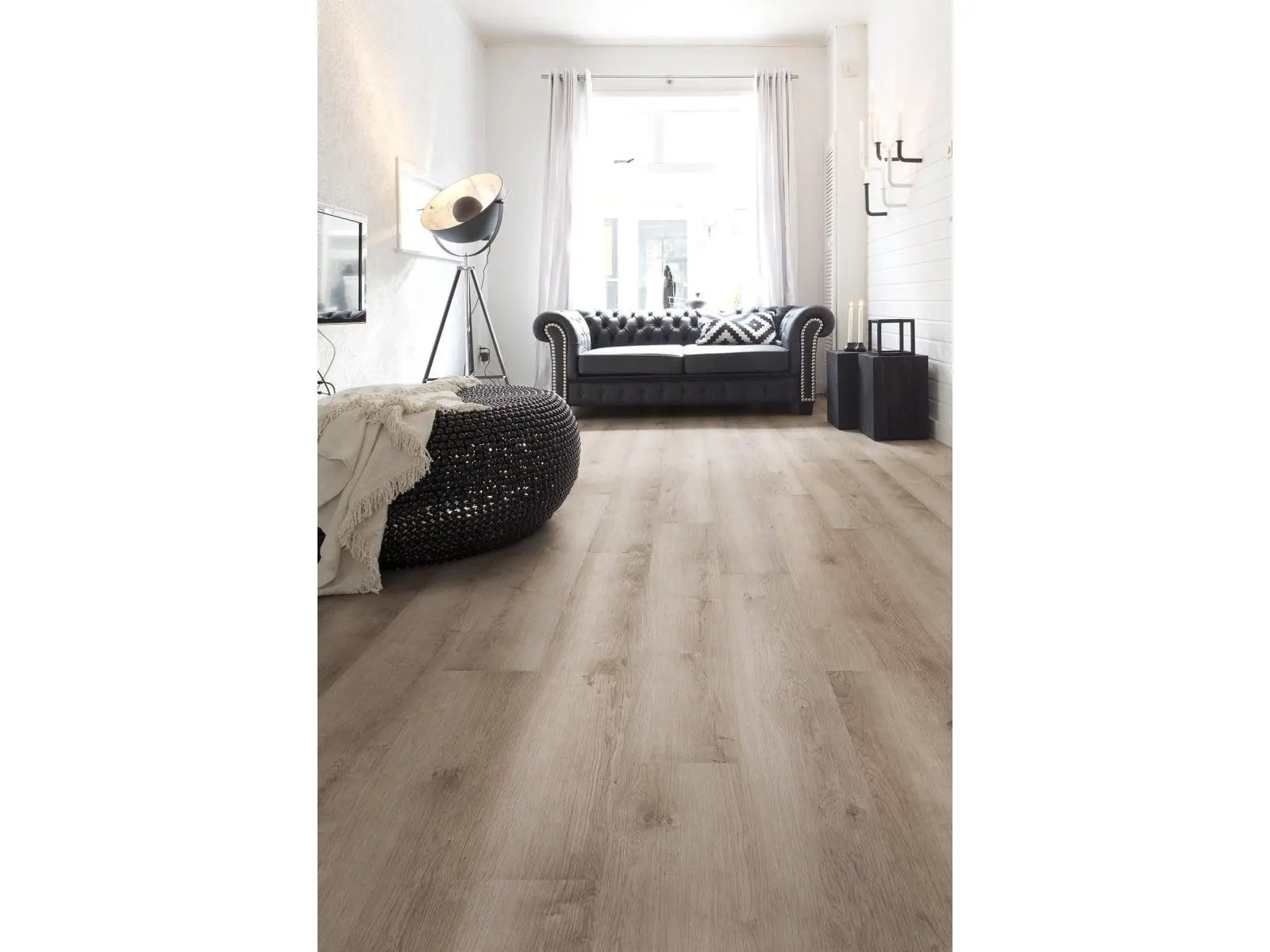 LTL Home Products 1196774 Savanna Flexxfloor Vinylplank Flooring, 7" x 47.9" Brown
