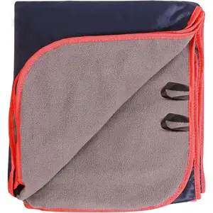 Large Waterproof Stadium Blanket for Cold Weather, Soft Warm Fleece Camping Blanket Windproof for Outdoor Sports, Dark Blue