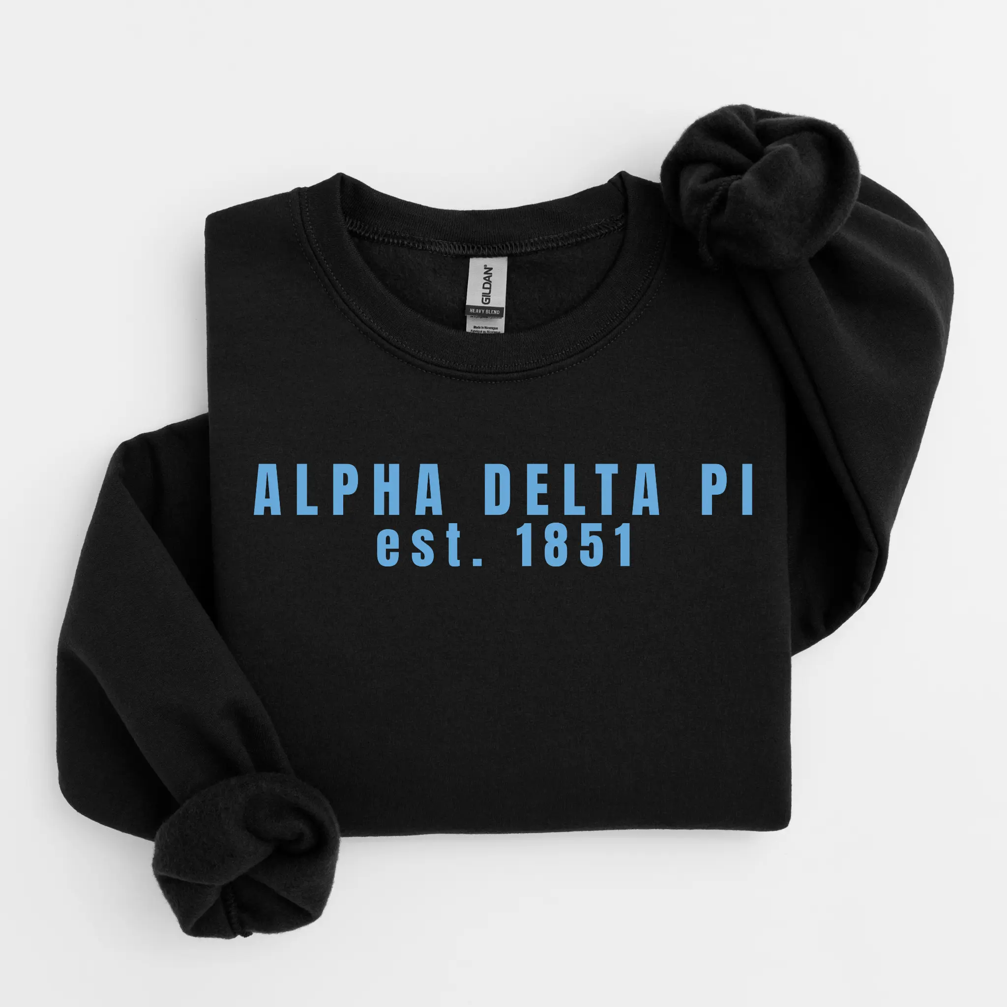 Alpha Delta Pi 1895 Blue Letters Sweater