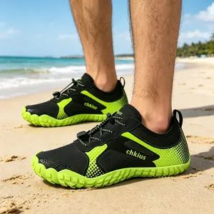 Men Women Barefoot Water Shoes, Quick Dry Non Slip Aqua Shoes with Drainage Holes, Lightweight Breathable Anti Wear Swim Shoes, Outdoor Beach River Hiking Fishing Kayaking Surfing Walking Water Sports Casual Footwear