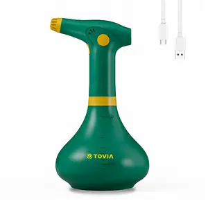 Electric Plant Sprayer, 1L USB-C Rechargeable Spray Bottle with Continuous One-Button Mist, 360° Spray, Adjustable Nozzle, Lightweight Handheld for Indoor Plants, Cleaning & Everyday Use