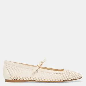 Dolce Vita REYES BALLET FLATS WHITE WOVEN RAFFIA