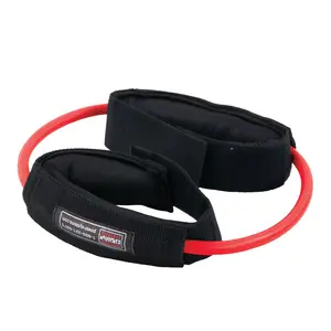 Power Systems Versa Cuff - Medium Resistance Red Bands - 2 Padded Wrist & Ankle Cuffs - 12-Inch Tubes