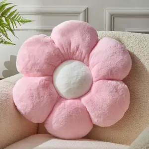 Pink Flower PillowFlower Shaped Throw Pillow 15.7In Daisy Pillow Cushion Cute Flower Seating Cushion Home Decorative Pillows for Sofa Couch Bed