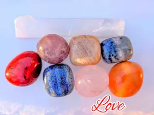 Love’s Light Purpose Pouch – Chakra Crystals for Love and Emotional Healing