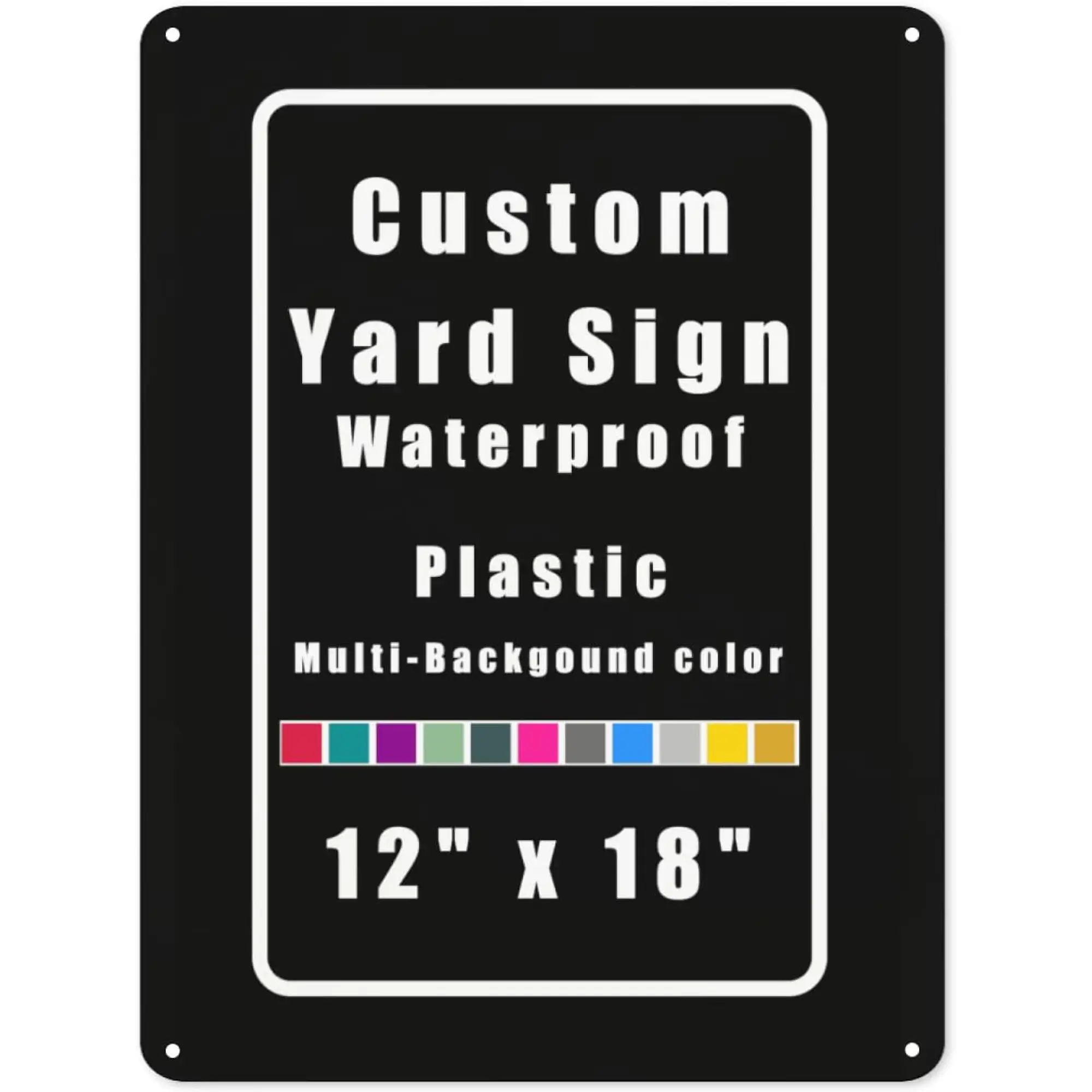 Personalized Round Sign With Custom Photo Text Logo, Yard or Wall Decor, Custom Business Banner Style03