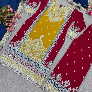 Top buttom dupatta set ( message for size )
