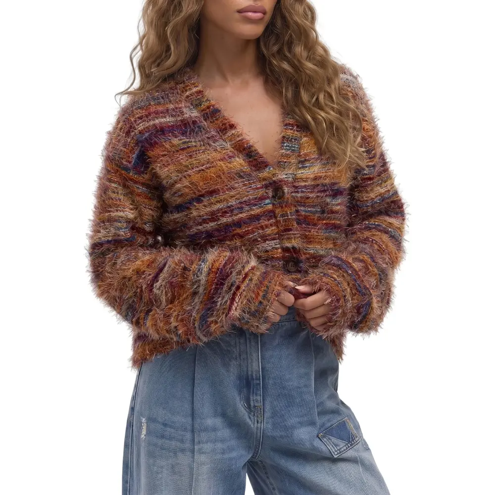 Dokotoo Women's Button Down Cardigan Fall Winter Oversized Textured Cardigan Stripe Knit Holiday Evening Party Elegant Dokotoo Women's Button Down Cardigan Fall Winter Oversized Textured Cardigan Stripe Knit Holiday Evening Party Elegant