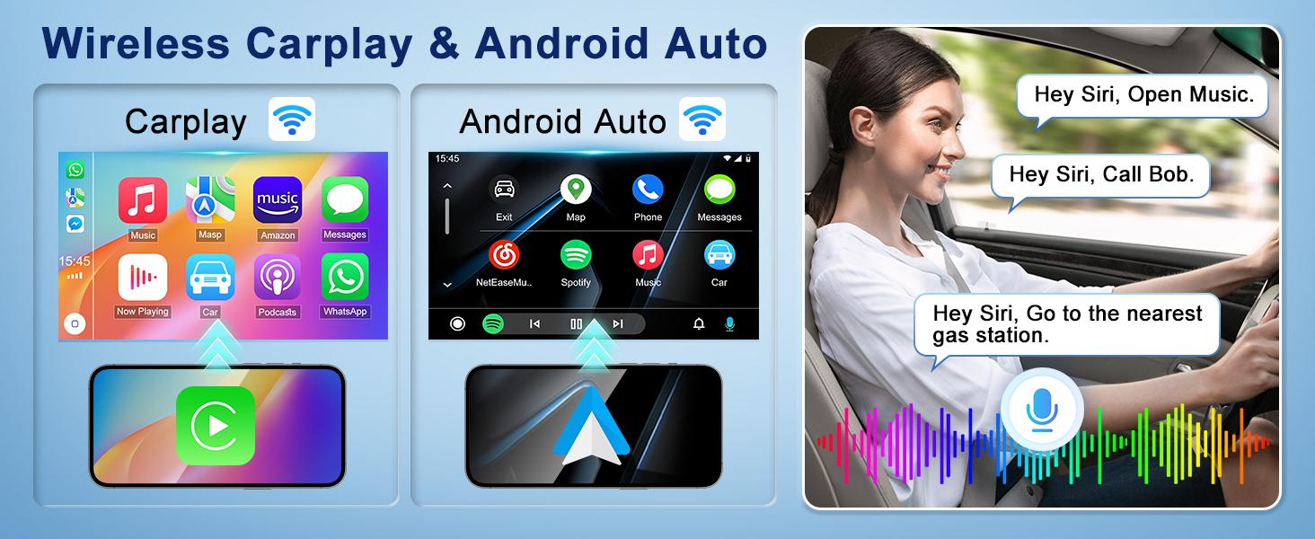 8.4 Inch Car Radio Compatible with Dodge Ram 1500/2500/3500 2013-2018/Dodge Charger 2011-2014/Jeep Grand Cherokee 2014-2022, Car Stereo with Wireless CarPlay/Android Auto (ONLY FIT 8.4in Screen)a