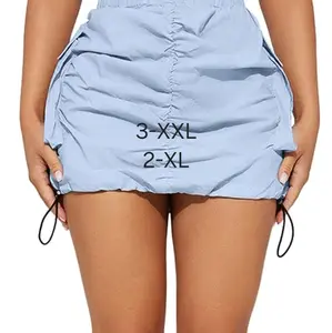 cargo scrunched mini skirt