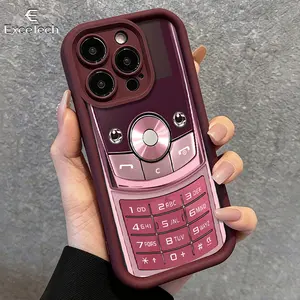 Y2K Retro Flip Phone Phone Case for iPhone17Pro Max/11/12/13/14/15/16/17/XS and Compatible with the Samsung Galaxy S26 Ultra/S25/S24/S23/S22 series; features a precision-cut design for a snug fit, providing comprehensive protection.8