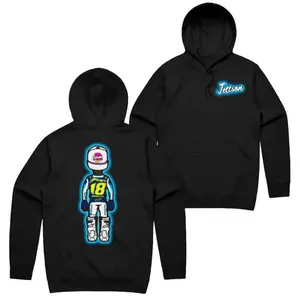 Jett Lawrence Merch Jettson Character Hoodie Black Collar Cotton