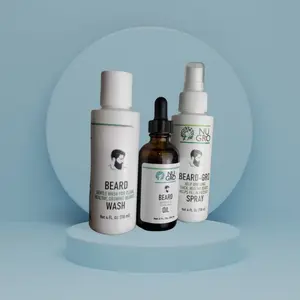 Ultimate Beard Gro System by NU GRO - Cruelty Free Beard Care Trio with Beard Wash Oil & Spray for Deep Cleansing Moisturization & Growth