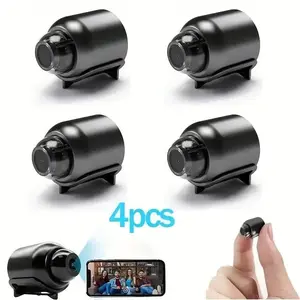 1/4pcs Wireless Surveillance Camera X5 Night Vision 2.4GHz/5GHz WiFi Wireless Smart Security Camera - High Definition, 360 ?? Rotation, Black, Ideal for Home And Office Surveillance, Office Wireless Surveillance Camera | Modern Ca(Sheet)