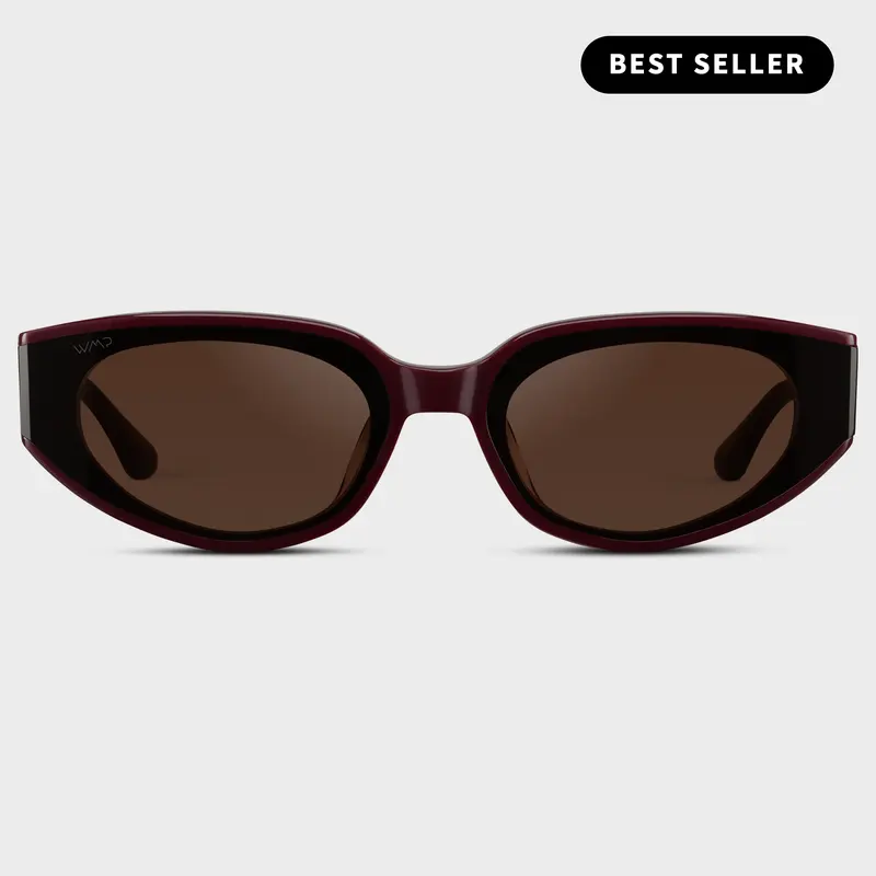 WMP Eyewear Astra Cat-Eye Sunglasses for Women, Bold Modern Frame, Lightweight Trendy Sunglasses with UV Protection