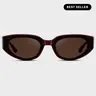 WMP Eyewear Astra Cat-Eye Sunglasses for Women, Bold Modern Frame, Lightweight Trendy Sunglasses with UV Protection