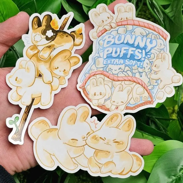 Marshmallow Bunnies Stickers Marshmallow Bunnies Stickers