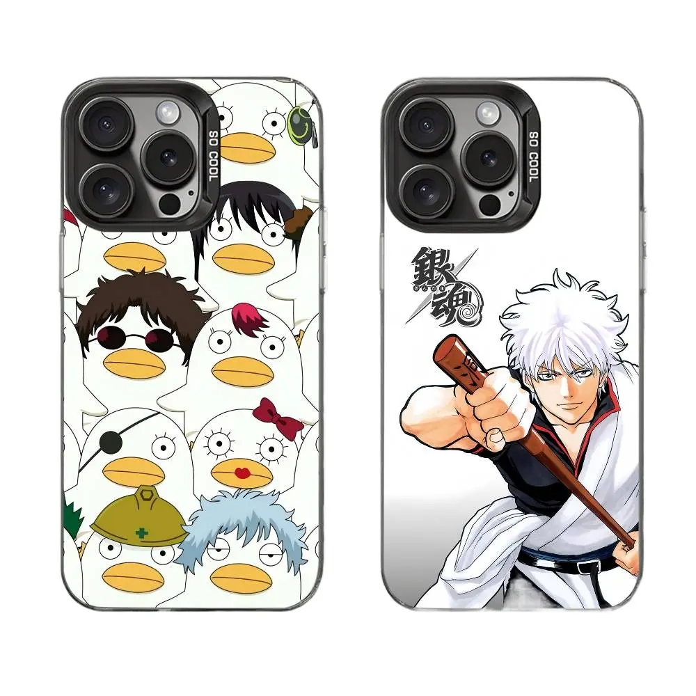 Anime G-Gintama Hot Phone Cases For iPhone 17 Promax Pro Air 16 Plus 15 14 13 12 11 Plating Shockproof Protective Cover Gift For Birthday Christmas Halloween