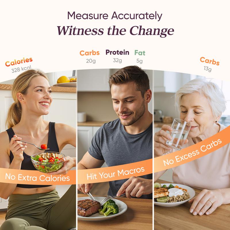 Cosori Nutrilens AI Scan Smart Nutrition Kitchen Scale - Digital Kitchen Scale with Advanced Type-C Charging & Bluetooth, Accurate Nutritional Analysis, User-Friendly Interface for Cooking Precision R001S, valentinesdaygift