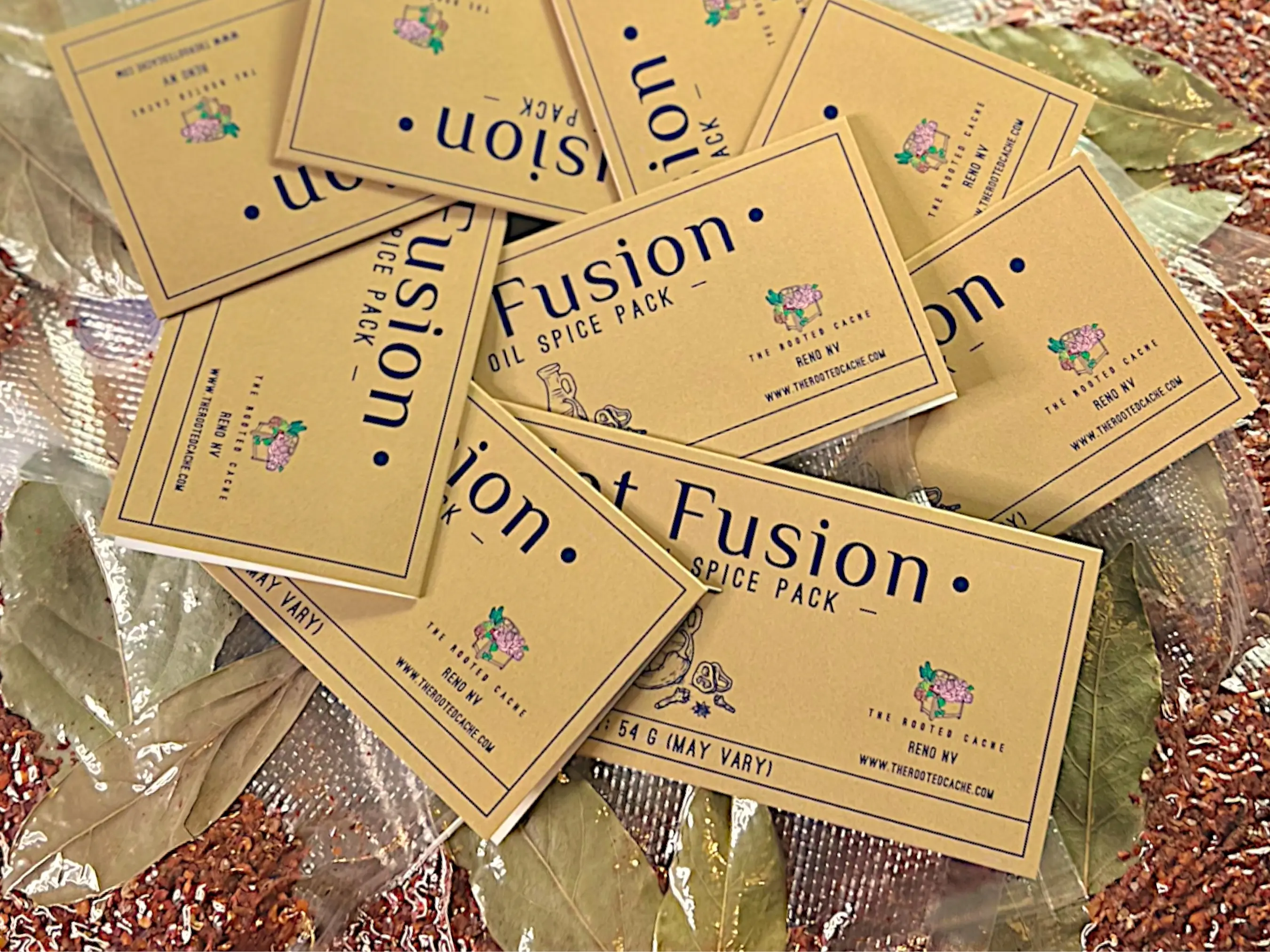9-Pack Bulk Buy/Small Gifts for Gourmet Gift Baskets | Hot Fusion Garlic Chili Oil Spice Packs with Gochugaru Pepper Flakes and Five-Spice Blend | Spicy Topping with Additional Recipes Included | Organic Low Sugar Natural Dairy Free Spicy BPA Free Pack