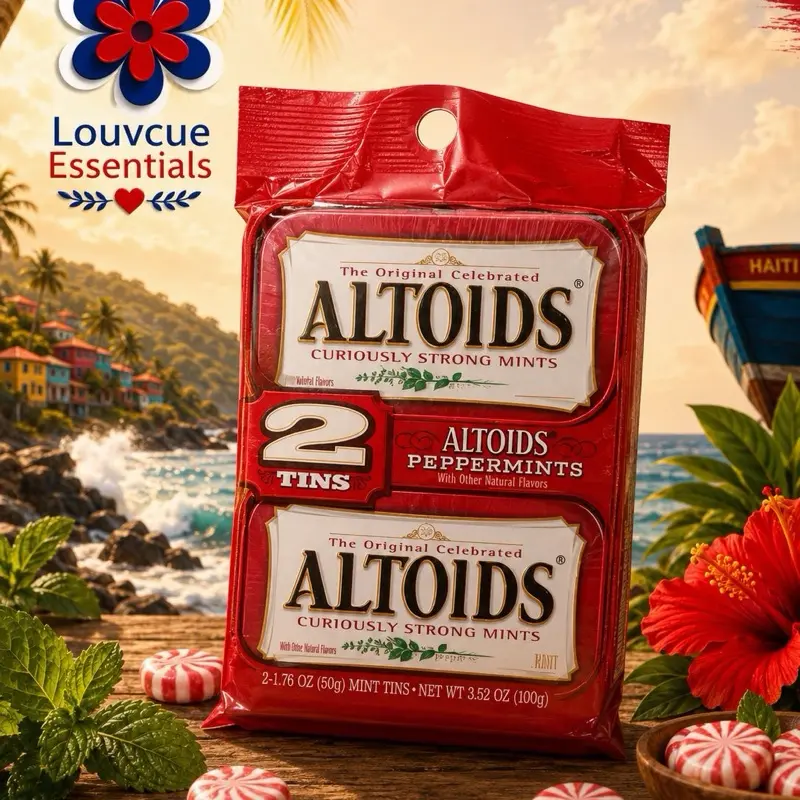 Altoids Curiously Strong Peppermint Mints – 2 Pack (2 x 1.76 oz Tins) | Fresh Breath Mints