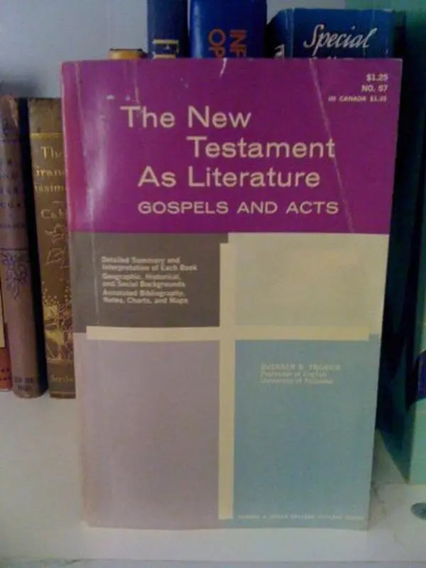 Used Good Condition Barnes & Noble College Outline Series Book - The New Testament as Literature (Gospels and Acts) by Buckner B. Trawick, Trawick Authored 1964 Edition Soft Covers 132 Page Count English Paperback