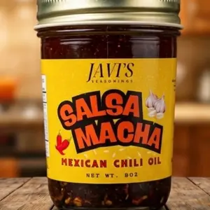 Javi's Salsa Macha Mexican Chili Oil 6oz - Authentic Seasoning for Flavorful Dishes