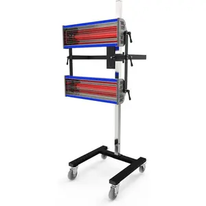 Infrared Paint Curing Lamp - 2100W Short Wave Infrared Dryer with Timer for Car Paint Spray Booth