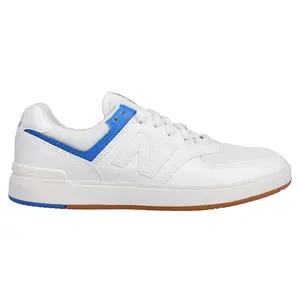 New Balance Mens 574 Lace Up Sneakers Shoes Casual - Blue, White