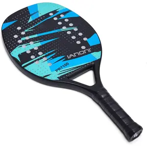 Beach Tennis Paddle Beach Tennis Racket Carbon Fiber with EVA Memory Foam Core Tennis Paddles