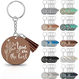 50 Pcs Inspirational Keychains Bulk Employee Appreciation Gifts Thank Gifts for Women Nurse Teacher Volunteer