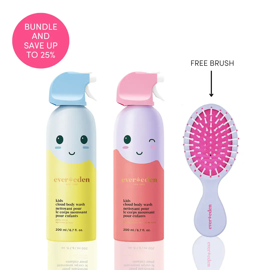 Evereden Kids Cloud Body Wash & Bundles- Safe & Gentle for Nourished, Healthy Skin - Fun Foaming Texture Designed for Kids 3+