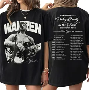 Alex Warren Eras Tour 2026 Vintage Shirt, Indie Music Aesthetic Unisex Fan Gift EUW D7M