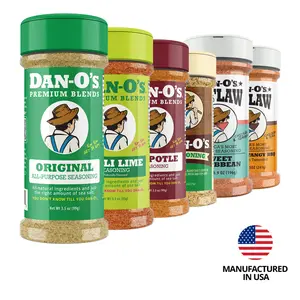 Dan-O's Chicken Lovers 6 Bottle Combo - Original, Chipotle, Cheesoning, Chili Lime, Sweet & Tangy BBQ, and Sweet Caribbean- Premium Seasonings for Grilling & Cooking